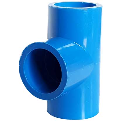 In-House Blue PVC Tee Plain